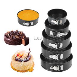 Non-Stick Metal Bake Mould Round Cake Pan Bakeware Removable Bottom Kitchen Accessories Carbon Steel Cakes Moulds HKD230828