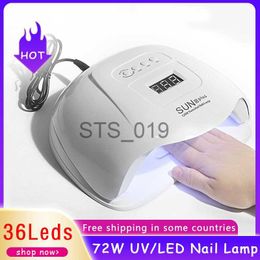 Nail Dryers Xplus Nail Dryer 72W LED Nail Lamp UV Light for Drying Gel Nail Polish With Motion Sensing Manicure Pedicure Art Tools x0828
