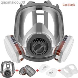 Gas Protective Clothing Mask Acid/Organic/Ammonia 6800 Full Face Mask Respirator Paint Chemical Pesticide Laboratory Anti-dust Multifunction Philtres HKD230828