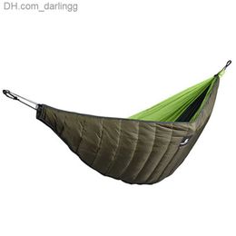 Winter Warm Sleeping Bag Hammock Underquilt Sleeping Bag Warmer Under Quilt Blanket for Outdoor Camping hiking Portable Hammock Q230828