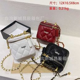 12% OFF Bag 2024 New Launch Designer Handbag Early Launch Summer New Fashion Women's Xiangfeng Lingge Chain Single Shoulder Crossbody Handheld Box Small Square