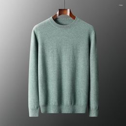 Men's Sweaters Autumn And Winter First-Line Ready-To-Wear Cashmere Sweater O-Neck Long-Sleeved Pullover Business Casual Shirt