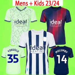 West Bromwich Albion 23 24 soccer jerseys kids kit home away third DIKE DIANGANA GRANT WALLACE MOLUMBY SWIFT YOKUSLU TOWNSEND FULONG AJAYI 2023 2024 football shirts T