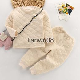 Clothing Sets Winter Baby Kids Thermal Underwear Suit Three Layers of Warmth Children Clothes Set Spring Girls Boys Pajamas Autumn Kid Outfits x0828