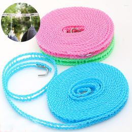 Hangers Nylon Clothesline Colourful Windproof Clothes Drying Rope Adjustable Travel Line Portable Laundry For Indoor Outdoor