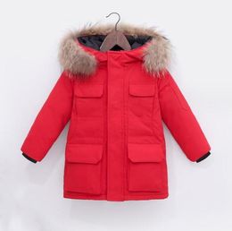 Kids Coats Baby Clothes Coat Jacket Designer Hooded with Badge Fasion Thick Warm Outwear Girl Boy Girls Outerwear Classic Parkas