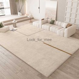 Cream Wind Living Room Decorative Carpet Modern Simple Bedroom Bedside Large Area Non-slip Carpets Home Study Cloakroom Soft Rug HKD230828