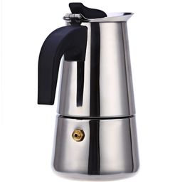 Water Bottles 29 Cups Coffee Maker Pot Stainless Steel Mocha Espresso Latte Stovetop Philtre Moka for Kitchen Z20 230828