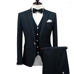 Men's Suits Brand Arrivals Latest Coat Pant Designs Wedding For Men Deep Green Slim Mens Prom Single Breasted Button