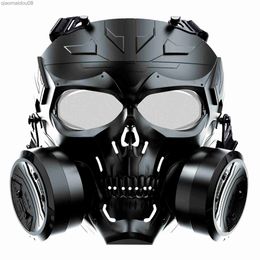 Protective Clothing Gas Mask For Military CS Field Tactical Airsoft Cosplay Costume Halloween Chrismas Full Face Masque Protective Mask HKD230826