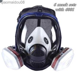 Protective Clothing Working chemical Gas mask 6800 full face mask safety protection respirator full face mask with carbon filter. Industrial spra HKD230826