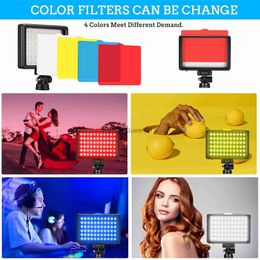 LED Photography Video Light Panel Lighting Photo Studio Lamp Kit With Tripod Stand RGB Philtres For Shoot Live Streaming Youbube HKD230829