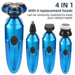 Electric Shavers 4 IN 1 Electric Shaver For Men Beard Nose Trimmer Machine Shaving Electric Razor Trimmer Beard Shaving Machine For Men's Shaver 230828