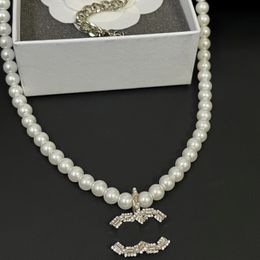 Ожерелья с жемчужным кулоном, дизайнерское очаровательное ожерелье, женская новая длинная цепочка, высококачественные брендовые ювелирные изделия, не меняющие цвет