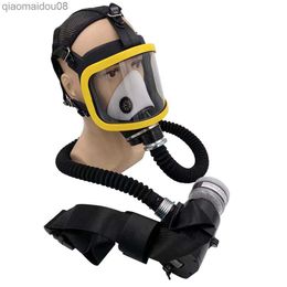 Protective Clothing Protective Electric Constant Flow Supplied Air Fed Full Face Gas Mask Respirator System respirator Mask Workplace Safety Supply HKD230826