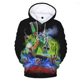 Men's Hoodies Horror Movies Ash VS Evil Dead 3D Graphic Men Women Sweatshirt Harajuku Halloween Oversized Pullovers Coat Tops