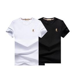 Men'S T-Shirts 2022 Men S Women Designer T Shirts Short Summer Fashion Casual With Brand Letter Embroidery Top Quality Designers Cloth Dhjxt