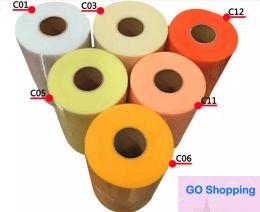 Quality Tulle Roll Spool 6"x100yd Wedding Netting Sheer Decor Banner Garland Tassel Chair Bow Sash Diy Tutu Skirt Fabric Gift Craft Wrap favors