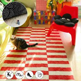 Modern Colourful Striped Faux Cashmere Carpet Bedroom Decoration Bedside Carpet Living Room Area Rug Large Lounge Checkroom Rugs HKD230830