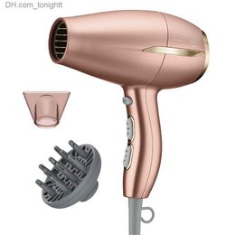 Professional Ceramic Frizz-Free Compact Hair Dryer Ionic 1875 Watts Rose Gold Blow Dryer Q230828