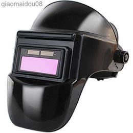 Protective Clothing Welding Helmet Welder Mask Chameleon Large View True Colour Solar Power Auto Darkening Welding Mask For Arc Weld Grind Cut HKD230826