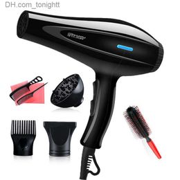 Powerful Professional Salon Hair Dryer Blow Dryer Electric Hairdryer Hot/Cold Wind with Air Collecting Nozzle D40 Q230828