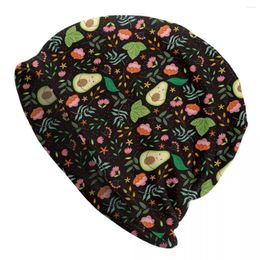 Berets Funny Cute Cartoon Fruits Avocado Bonnet Hat WinterAutumn Outdoor Skullies Beanies Hats For Men Women Knitted Summer Cap
