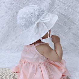 Ball Caps Summer Breathable Baby Sun Hat Cute Flower Girl Beach Outdoor Kids Children Bucket Cap Hollow Infant