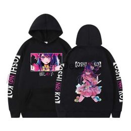 Japan Anime Oshi No Ko Ai Hoshino Oversized Women/Men Hoodie Sweatshirt Streetwear Hip Hop Pullover Hooded Jacket Outerwear x0828