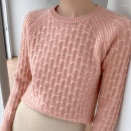 Women's Sweaters 2023 Pure Cashmere Sweater Autumn Winter High Quality O-Neck Elegant Knit Thick Loose Women Pullovers