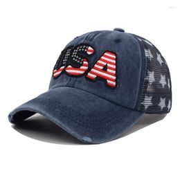 Ball Caps Summer USA Flag Mesh Men Baseball Cap Women Hats For Snapback Casquette Bone Gorras Sports Sun Dad Hat