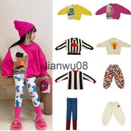 Clothing Sets Toddler Girl Clothes New Autumn Winter Kids Knit Sweater Boys Long Sleeve Cartoon Fleece Sweatshirt Pants Baby Casual Outfit x0828