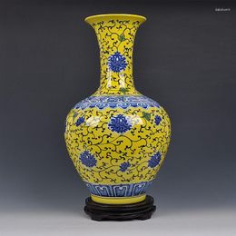 Vases Jingdezhen Ceramics Painted Underglaze Blue And White Porcelain Vase Antique Decorative Crafts Home Furnishing Living Room Decor