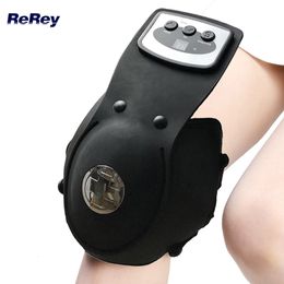 Leg Massagers Knee Joint Massager Magnetic Electric Vibration Heating Physiotherapy Massage Pain Relief Rehabilitation Equipment Health Care 230828