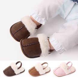 First Walkers born Baby Shoes Cute Girls Rubber Hard Soled Antiskid Toddler slipper Zapatos De Bebes 230828