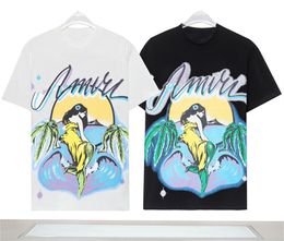 23SS Mens T shirt High Street Tee Spring Summer fashion oversized Skateboard Men Women Amr Tshirt