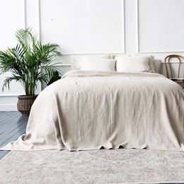 Bedding sets 100% Linen Bedding Sheet Set Japan Style Breathable Pure Comforter And Pillowcases Cover Functional Soft Linen Duvet Cover 230827