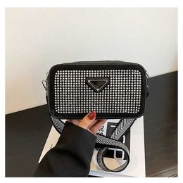 18% OFF Bag 2024 New Launch Designer Handbag Early Launch Baobao Women's Summer New Diamond Mounted Camera Simple Broadband Shoulder INS Korean Crossbody Small Square