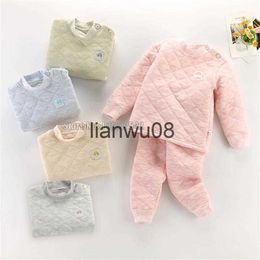 Clothing Sets Winter Baby Kids Thermal Underwear Suit Three Layers Warmth Children Clothes Set Spring Girls Boys Pajamas Autumn Outfits x0828