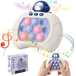 Decompression Toy Pop Light Fidget Game Quick Push Bubble Game Handle Toys Boys Girls Anti-Stress Toys with LED Game Machine Relieve Stress Toys 230827