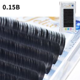 Zero touch grafting eyelashes Natural Dense Single Root Dense Arrangement 0.15B Matte double pointed air flat hair lashes cluster Individual 8/9/10/11/12/13/14/15 mm