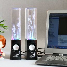 Portable Speakers Light Dancing Water Speakers Music For Desktop Laptop Computer Stereo Speakers For Tablet Phone R230828