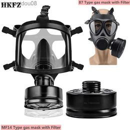 Chemical Protective Clothing respirator Philtre self-priming mask Nuclear pollution protection Full face gas mask MF14/87 Gas Mask HKD230828