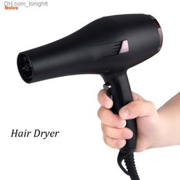 2400W High Power Hair Dryer Professional Hair Dryer Hot And Cold Wind Multifunction 2 Speed 3 Heating Hair Care Collect Nozzle Q230828