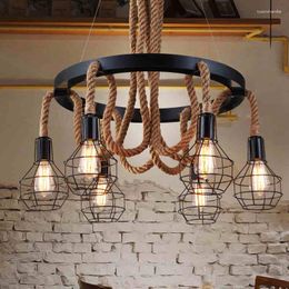 Pendant Lamps Modern Lighting Black Iron Decor Lamp E27 110-220V