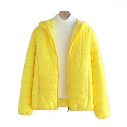 Women's Trench Coats Off-season Light Cotton-padded Jacket Short Slim Fashion Hooded Ladies Autumn And Winter Temperament Casual Pocket Coat