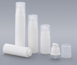 15ml 30ml 50ml White Empty Plastic Shampoo Cosmetic Sample Containers Emulsion Lotion Airless Pump Bottles SN4209