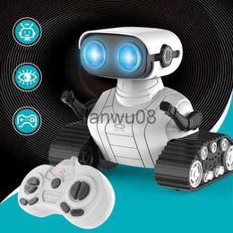 Electric/RC Animals Smart Robot Rechargeable RC Ebo Robot Toys For Kids Remote Control Interactive Toy With Music Dancing LED Eyes Children Gift x0828