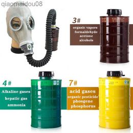 Protective Clothing Dust Gas Mask Respirator Russian ic Style With Filter Box Chemical Toxic Gases Industrial Spray Paint Full-face Protection HKD230826