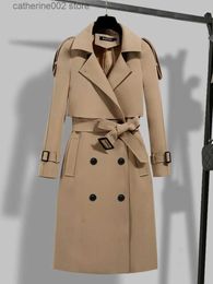 Women's Trench Coats Korean women's solid ultra-thin trench coat Spring/Summer new oversized elegant jacket Women's windproof jacket T230828